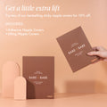 Adhesive & Lifting Set contents, two bestselling sticky nipple covers at 10% off: Adhesive Nipple Covers and Lifting Nipple Covers for gentle lift, shown with their Bare Babe boxes