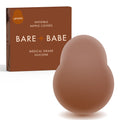 Easy Lifting Nipple Covers (One Tab) in Cocoa: single-tab reusable silicone lift nipple cover in front of its Cocoa Bare Babe box, labelled Lifting, invisible nipple covers, medical grade silicone