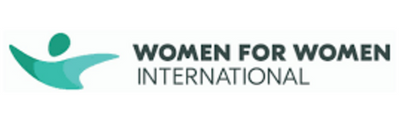 Women for Women International logo, a charity Bare Babe gives back to