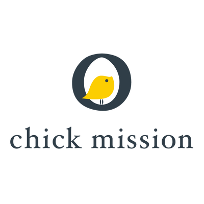 The Chick Mission logo, a charity Bare Babe gives back to