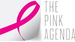 The Pink Agenda logo, a breast cancer charity Bare Babe gives back to